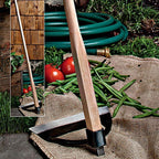 Wide Garden Hoe with Hardwood Handle for Soil