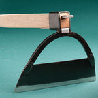 Wide Garden Hoe with Hardwood Handle for Soil