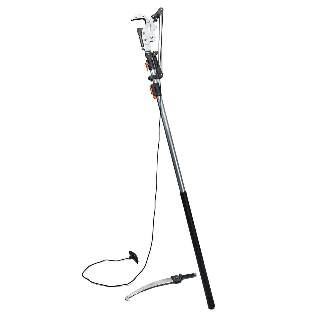 Extendable Jumbo Pole Saw and Pruner with Snap-Lock