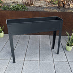 Raised Planter Box with Powder-Coated Steel Construction
