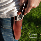 Leather Grip Bypass Pruner for Smooth Cutting