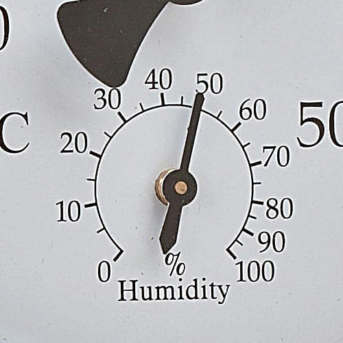 Outdoor Combination Thermometer and Hygrometer with Bracket