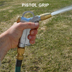 Pistol-Grip Watering Nozzle with Brass Quick-Change Fittings