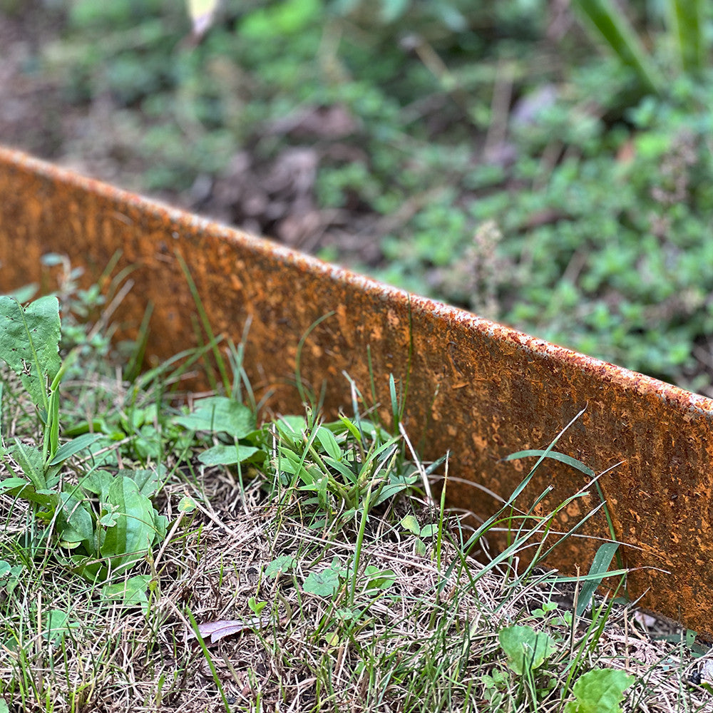 Steel Garden Edging Sections with Ground Spikes