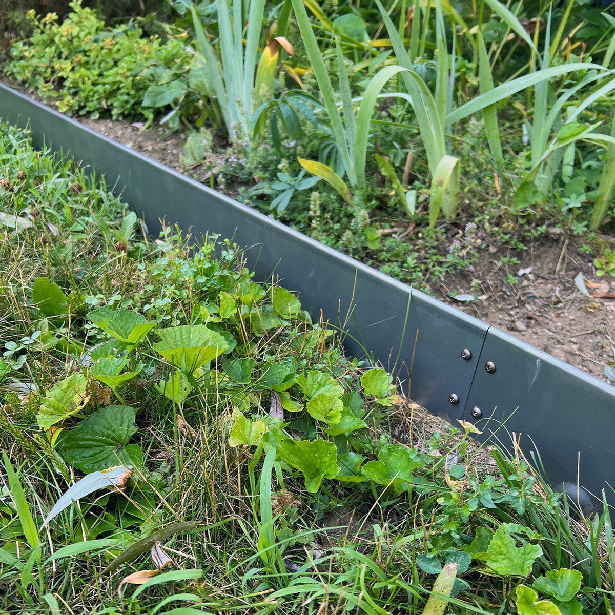 Steel Garden Edging Sections with Ground Spikes