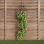63 Decorative Metal Trellis with Dual Ground Stakes
