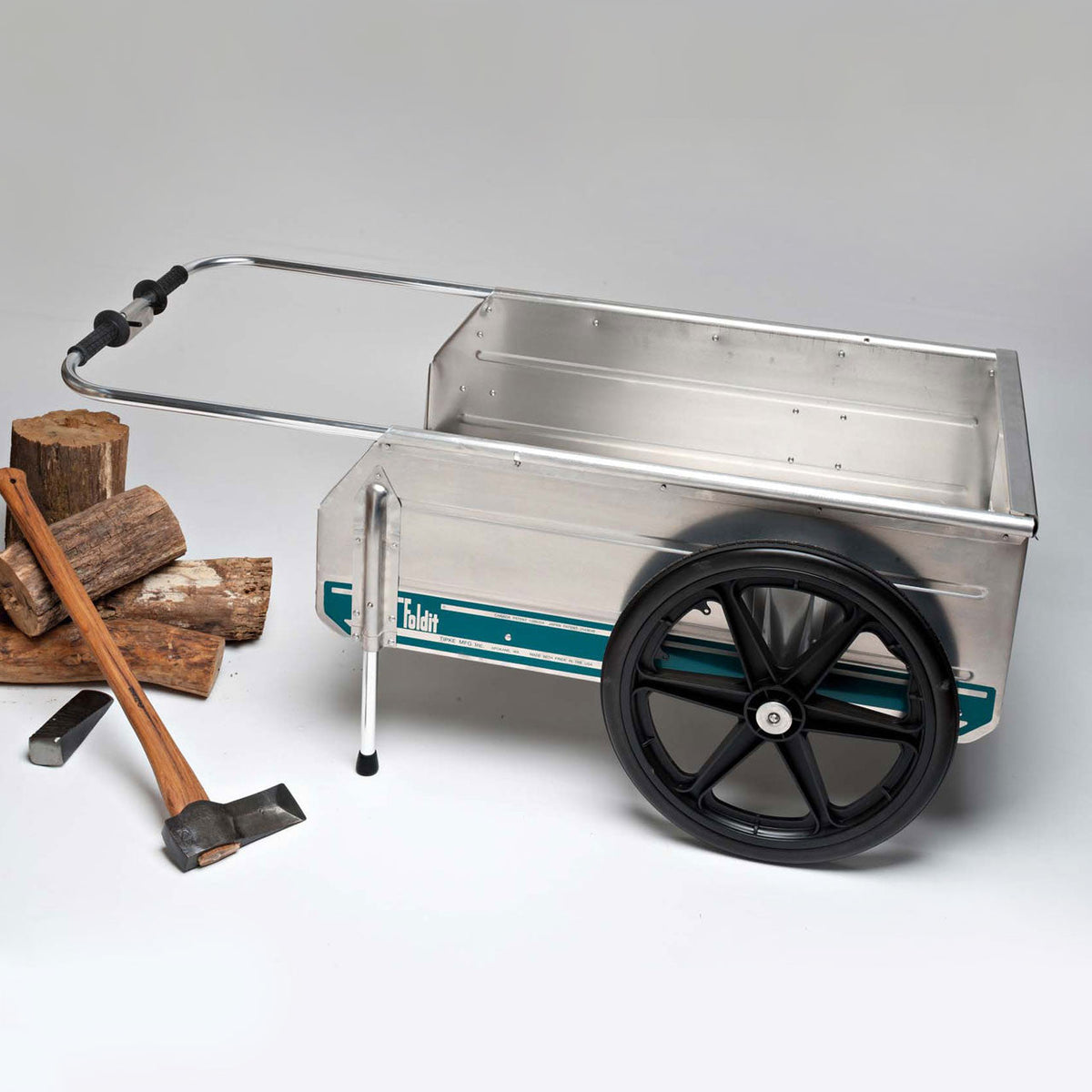 Foldable Sturdy Aluminum Garden Cart with Gates