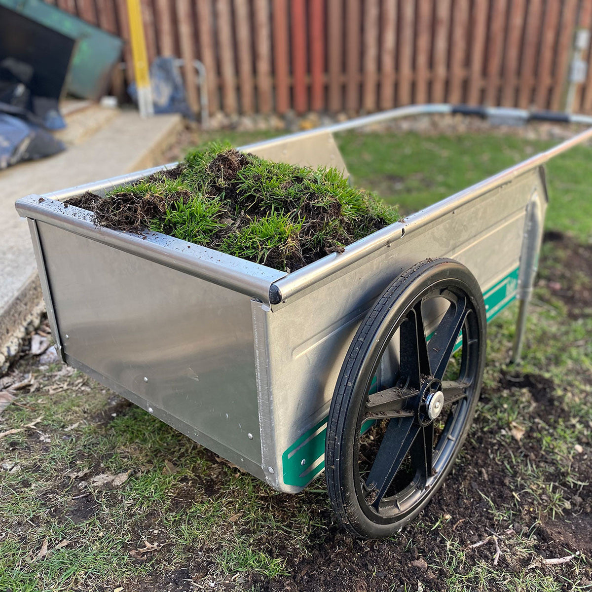 Foldable Sturdy Aluminum Garden Cart with Gates