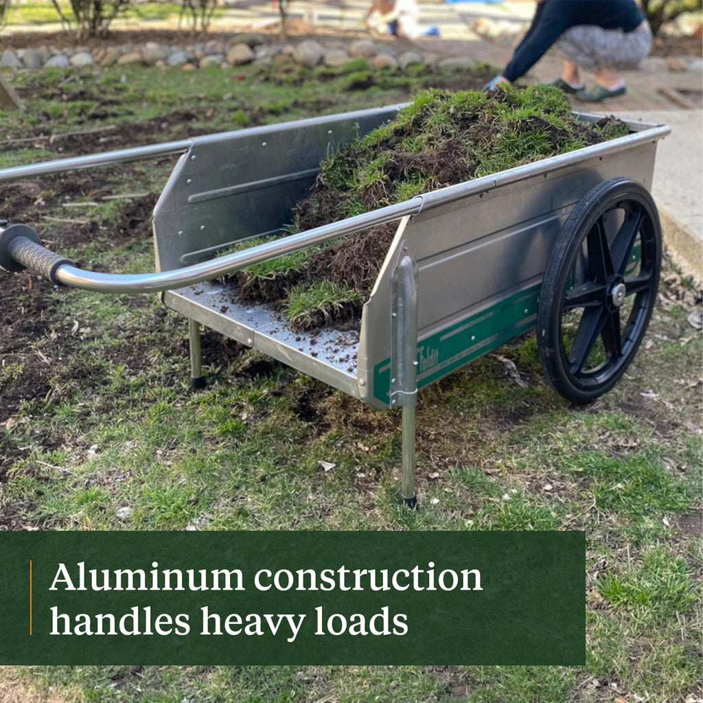 Foldable Sturdy Aluminum Garden Cart with Gates