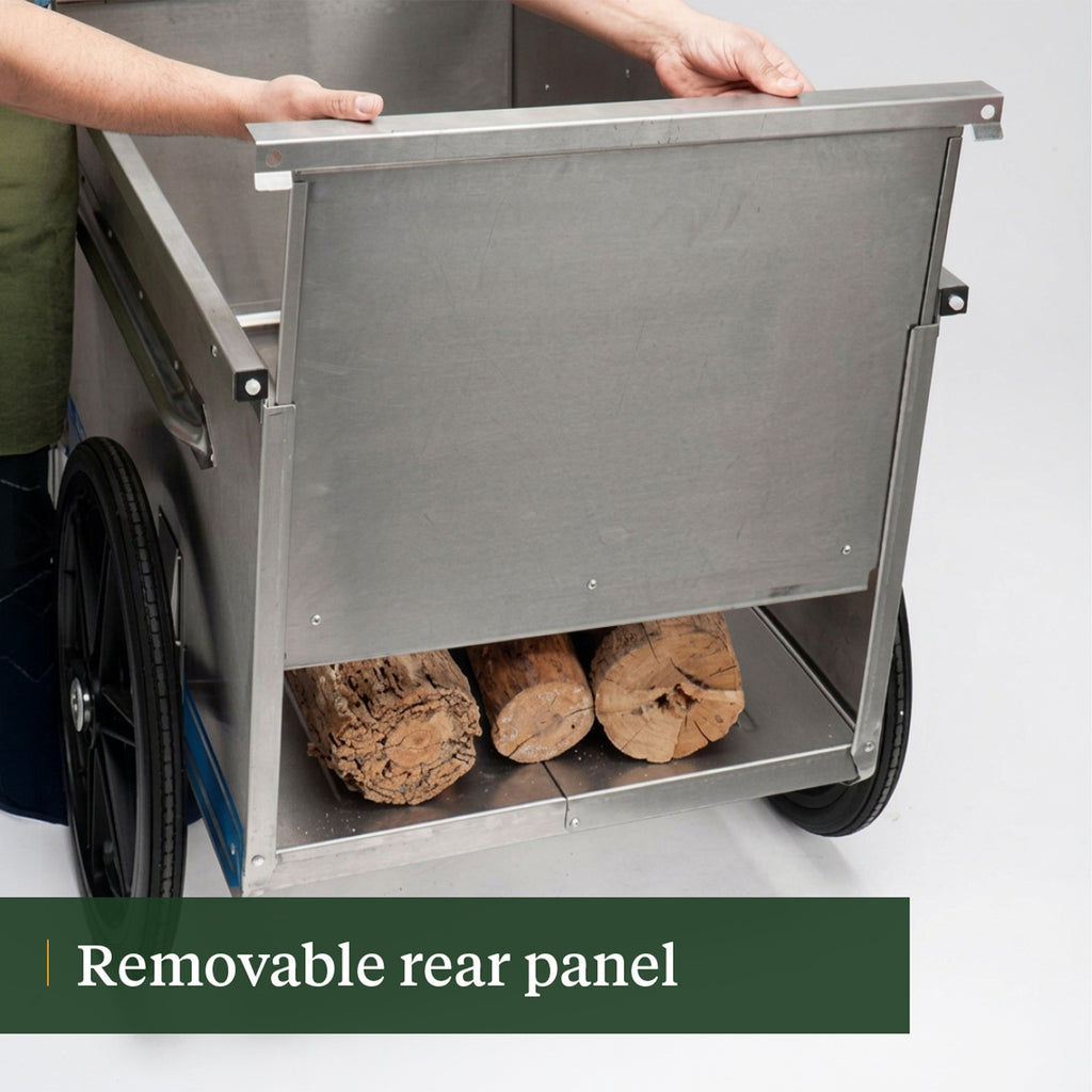 Foldable Sturdy Aluminum Garden Cart with Gates