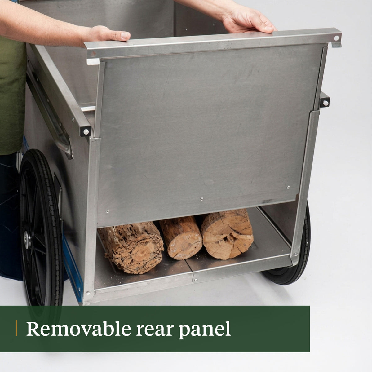 Foldable Sturdy Aluminum Garden Cart with Gates
