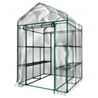 Walk-In Greenhouse with Shelves and Zippered Door