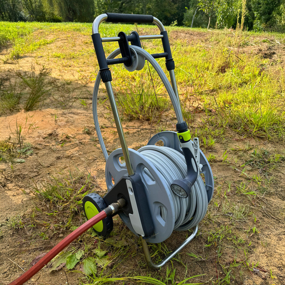 Guided Hose Reel with 100' Ultra Tough Hose