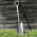 Heavy-Duty Straight Steel Spade with Back-Side Bevel