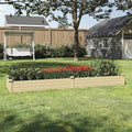 Narrow Wooden Garden Bed