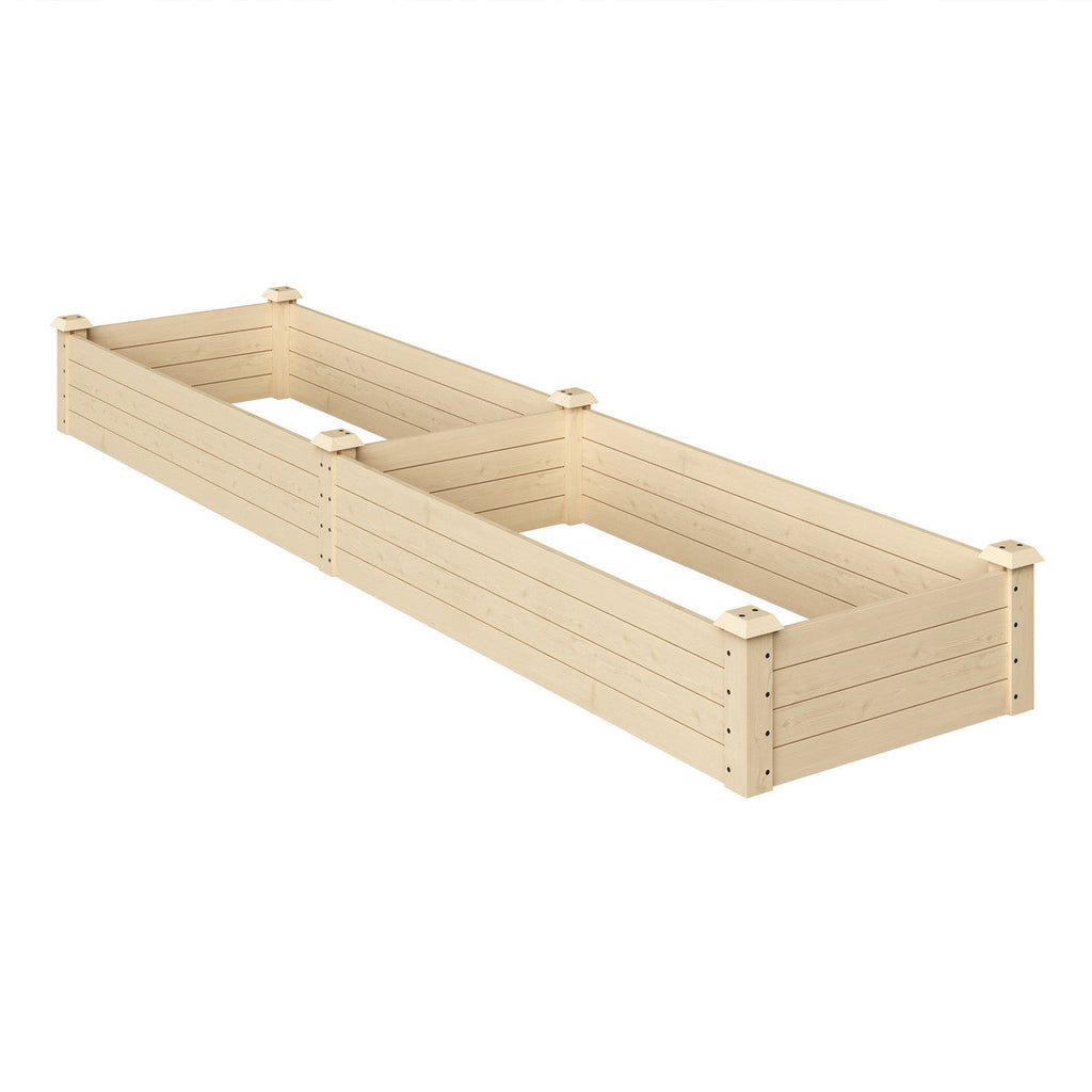 Narrow Wooden Garden Bed