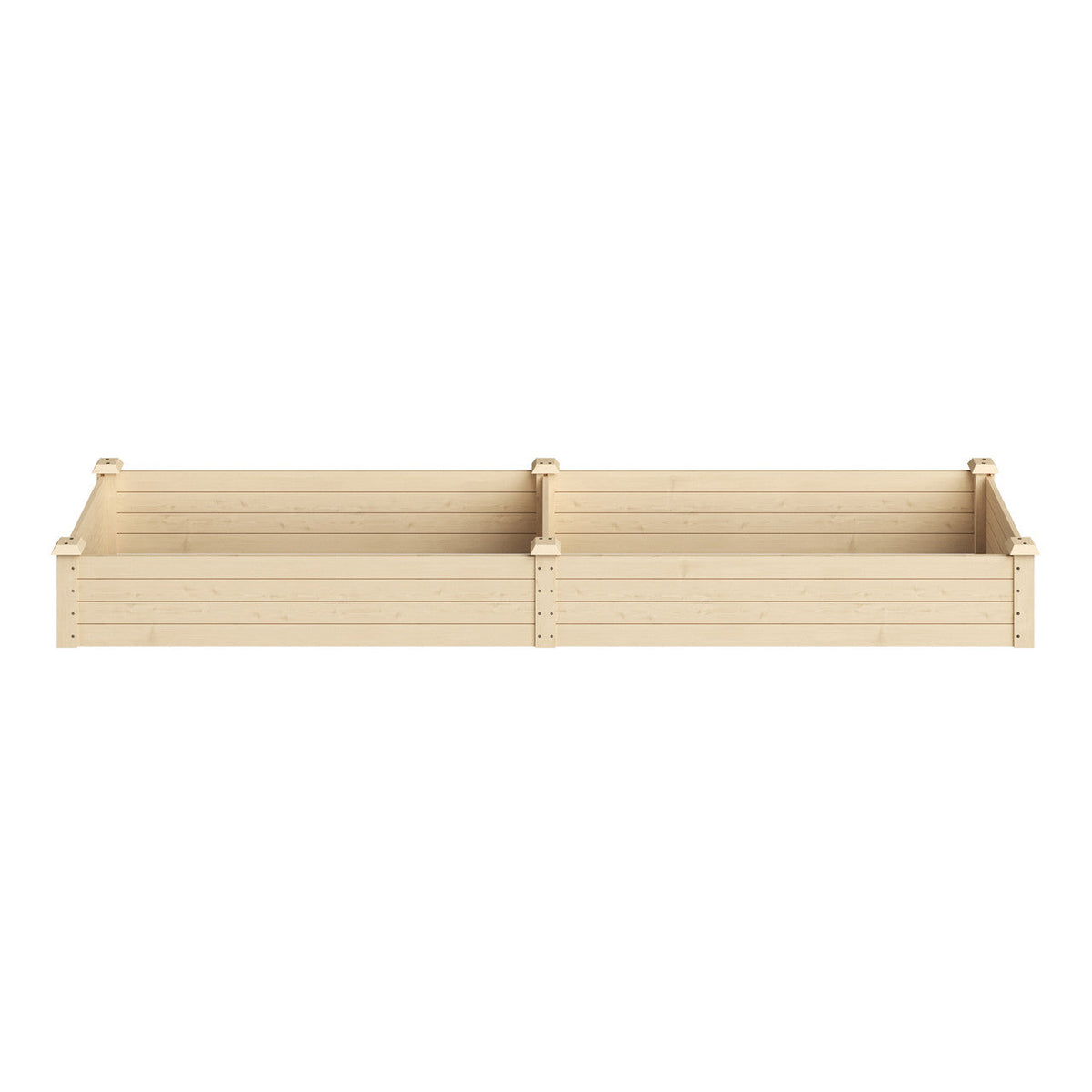 Narrow Wooden Garden Bed