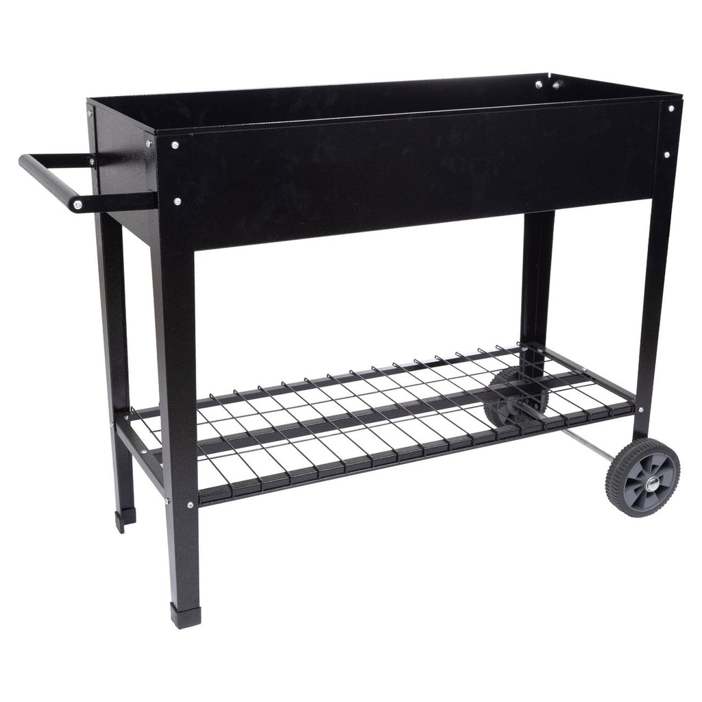 Metal Raised Garden Bed with Wheels