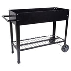 Metal Raised Garden Bed with Wheels