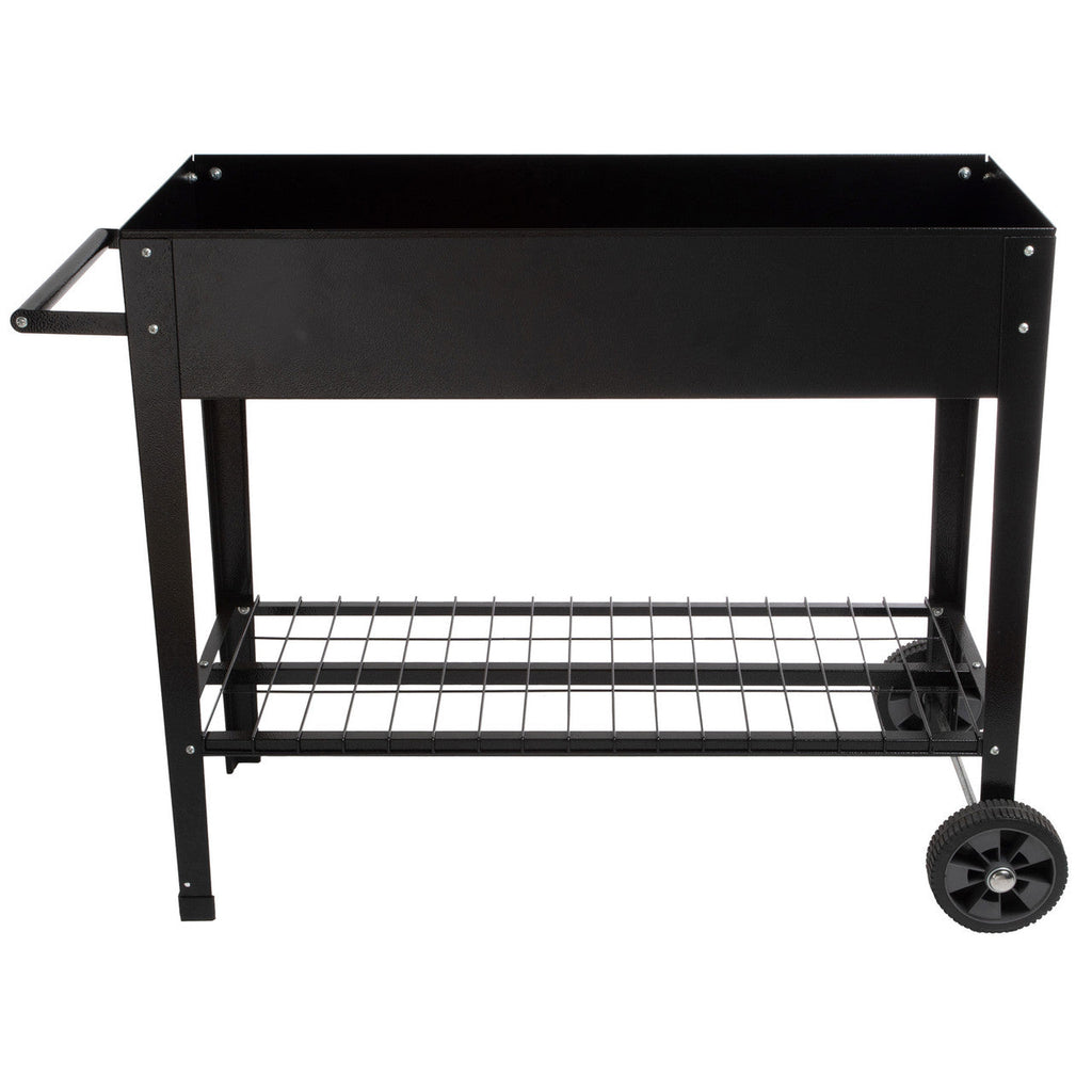 Metal Raised Garden Bed with Wheels