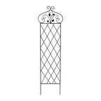 63 Decorative Metal Trellis with Dual Ground Stakes