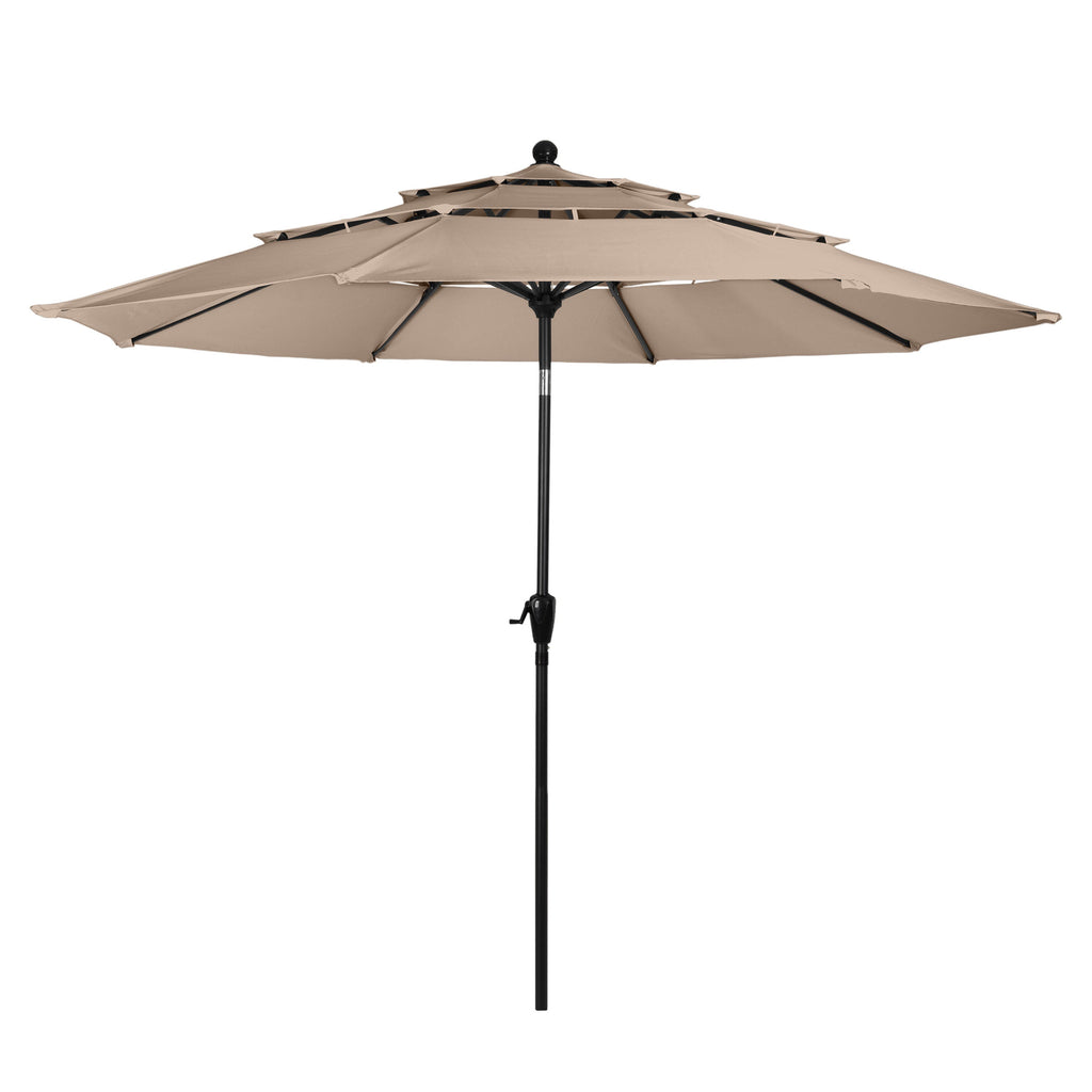 Triple Layer Patio Umbrella - Beige