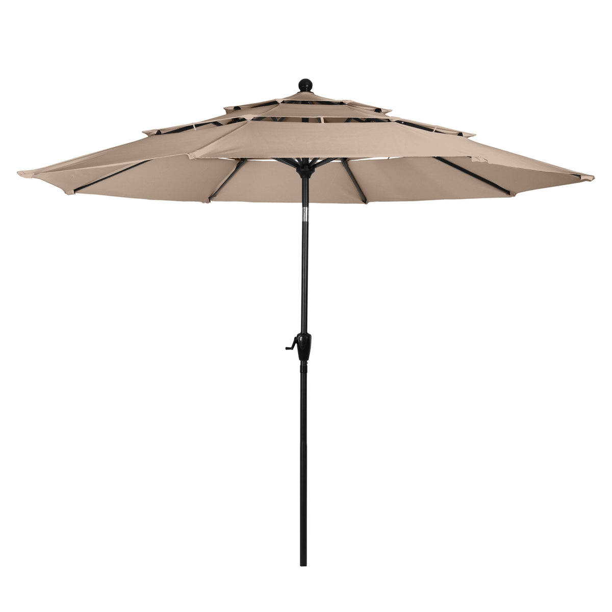 Triple Layer Patio Umbrella - Beige