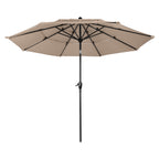 Triple Layer Patio Umbrella - Beige