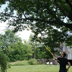 12 ft Fiberglass Pole Saw with Curved Cutting Blade