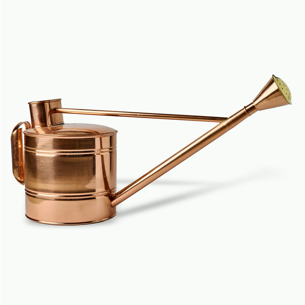 Solid Copper 2.5 Gallon Water Can with Removable Rose