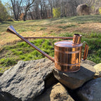 Solid Copper 2.5 Gallon Water Can with Removable Rose
