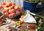 Large Woven Galvanized Steel Basket with Beech Handles