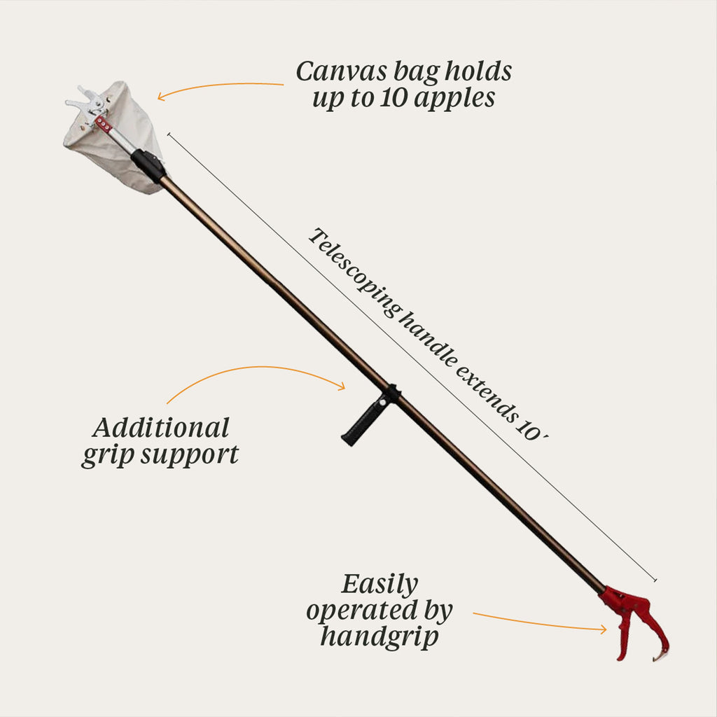 Telescopic Fruit Picker with Cutter and Bag