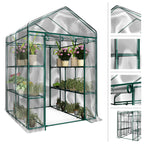 Walk-In Greenhouse with Shelves and Zippered Door