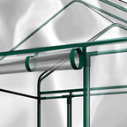 Walk-In Greenhouse with Shelves and Zippered Door
